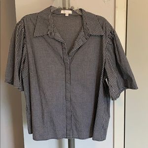 Eri+Ali Anthropologie Gingham Button Up